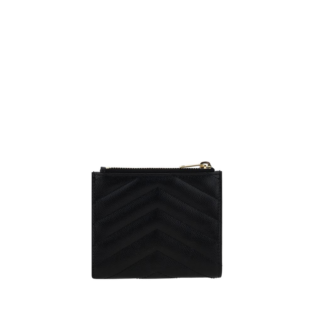 Saint Laurent Black Calf Leather Bos Taurus Wallet Saint Laurent