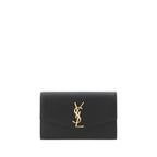 Saint Laurent Black Calf Leather Bos Taurus Clutch Bag Saint Laurent