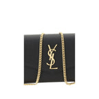 Saint Laurent Black Calf Leather Bos Taurus Clutch Bag Saint Laurent
