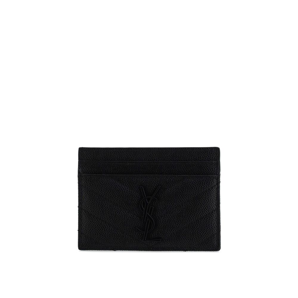 Saint Laurent Black Calf Leather Bos Taurus Wallet Saint Laurent