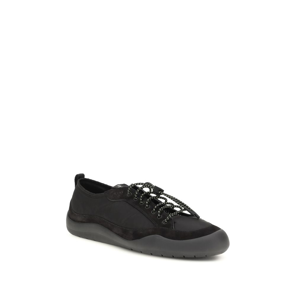 Prada Black Fabric Athletic Sneakers Prada