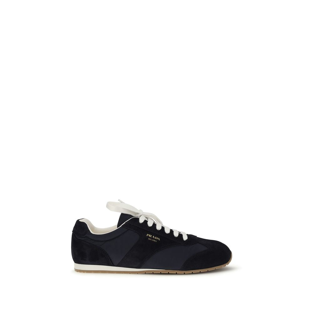 Prada Blue Calf Leather Bos Taurus Athletic Sneakers Prada