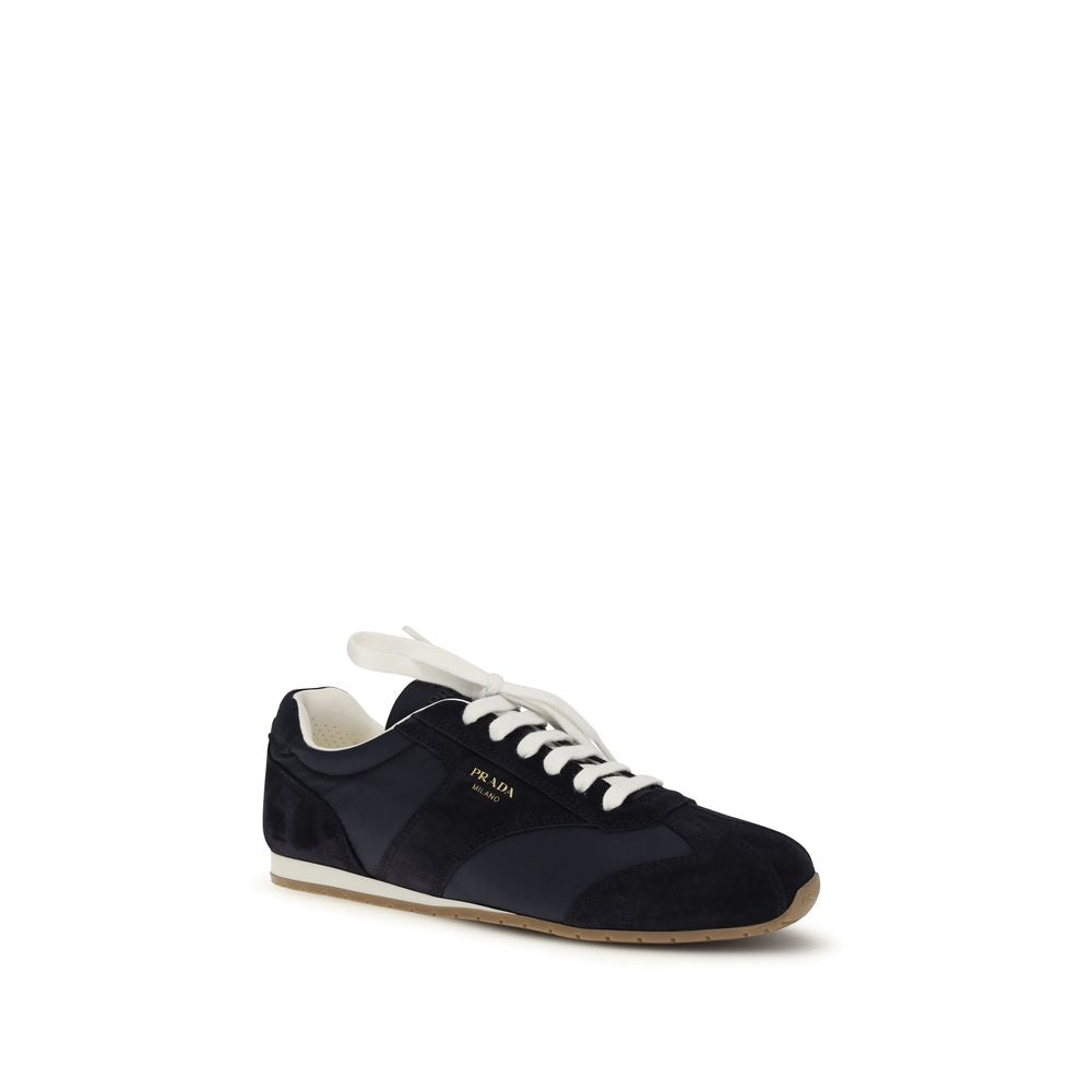 Prada Blue Calf Leather Bos Taurus Athletic Sneakers Prada