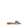 Valentino Garavani Multicolor Viscose Flat Sandals Valentino Garavani
