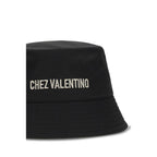 Valentino Garavani Black Cotton Bucket Hat Valentino Garavani