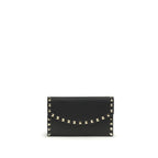 Valentino Garavani Black Calf Leather Bos Taurus Wallet Valentino Garavani