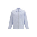 Prada Blue Polyamide Pattern Shirt Prada