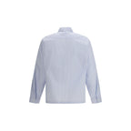 Prada Blue Polyamide Pattern Shirt Prada