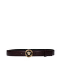 Versace Purple Leather Regular Belt Versace