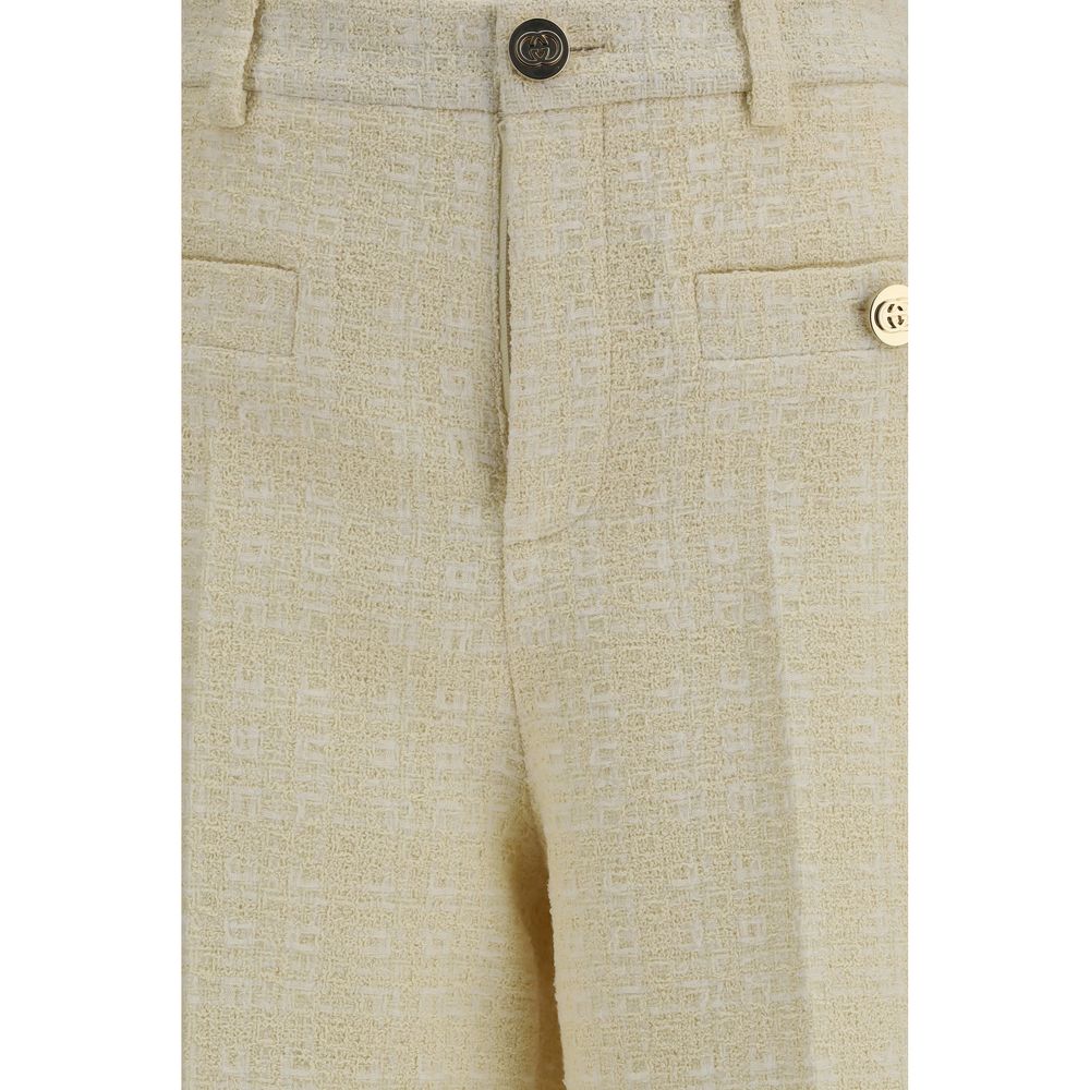 Gucci Beige Cotton Dress Pants Gucci