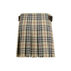Burberry Multicolor Wool Oves Aries Mini Skirt Burberry
