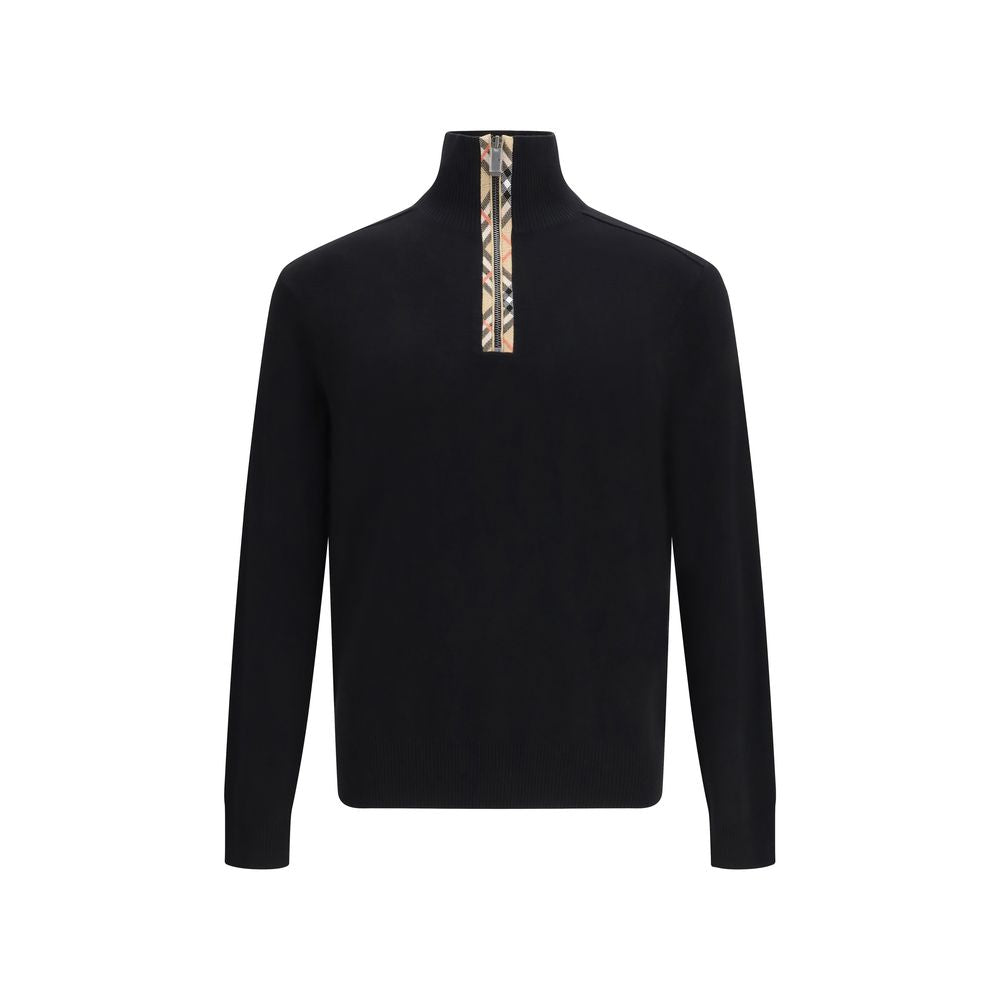 Burberry Black Wool Sweatshirt Burberry