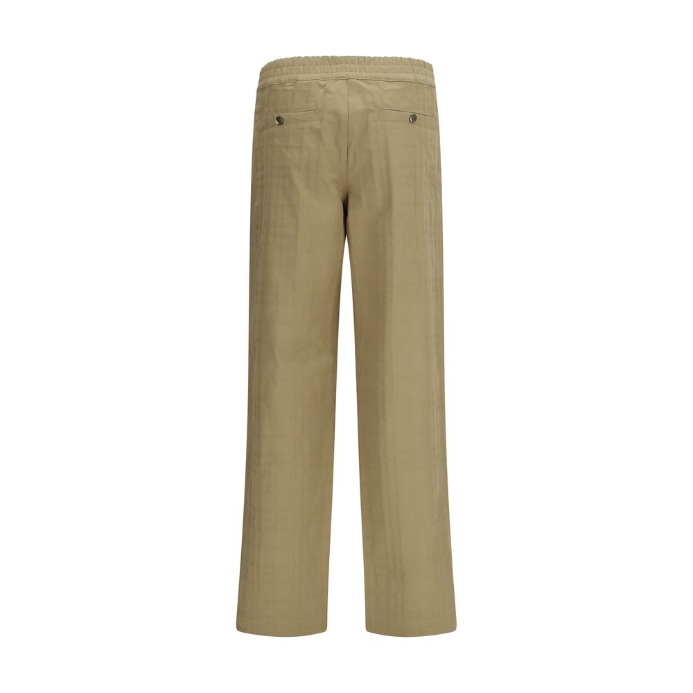 Burberry Beige Cotton Casual Pants Burberry
