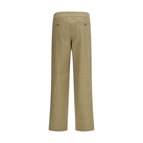 Burberry Beige Cotton Casual Pants Burberry