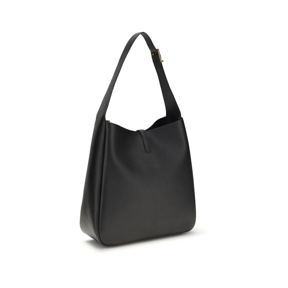 Saint Laurent Black Calf Leather Bos Taurus Shoulder Bag Saint Laurent