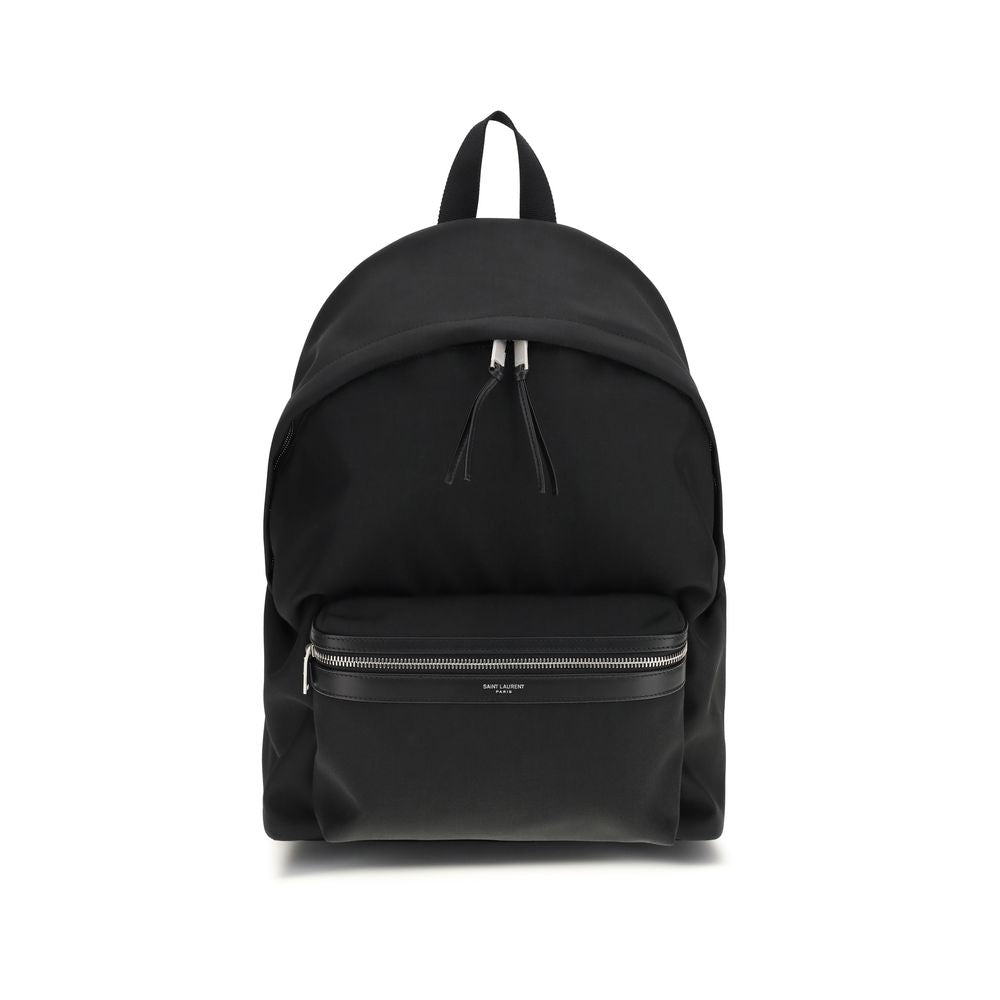 Saint Laurent Black Nylon Backpack Saint Laurent