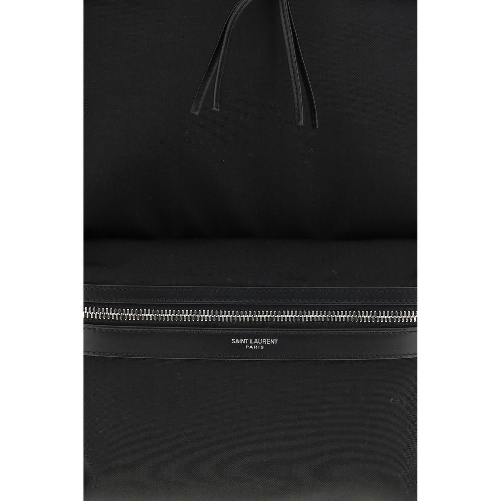 Saint Laurent Black Nylon Backpack Saint Laurent