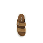 Prada Brown Calf Leather Bos Taurus Strap-On Sandals Prada