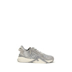 Fendi Gray Polyester Athletic Sneakers Fendi