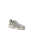Fendi Gray Polyester Athletic Sneakers Fendi