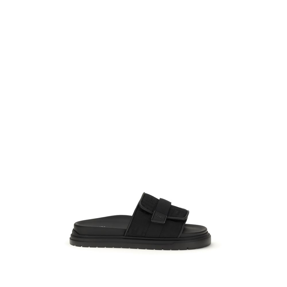Fendi Black Polyamide Sandals Fendi