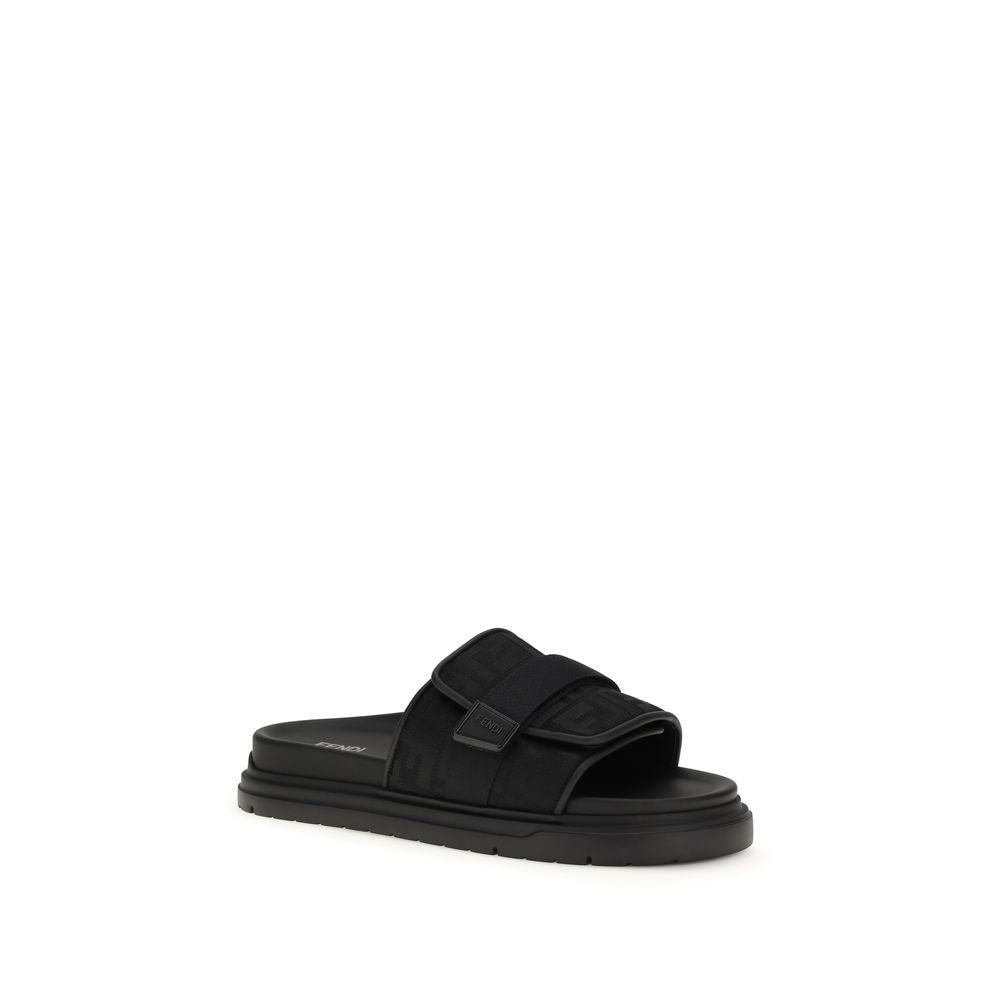 Fendi Black Polyamide Sandals Fendi