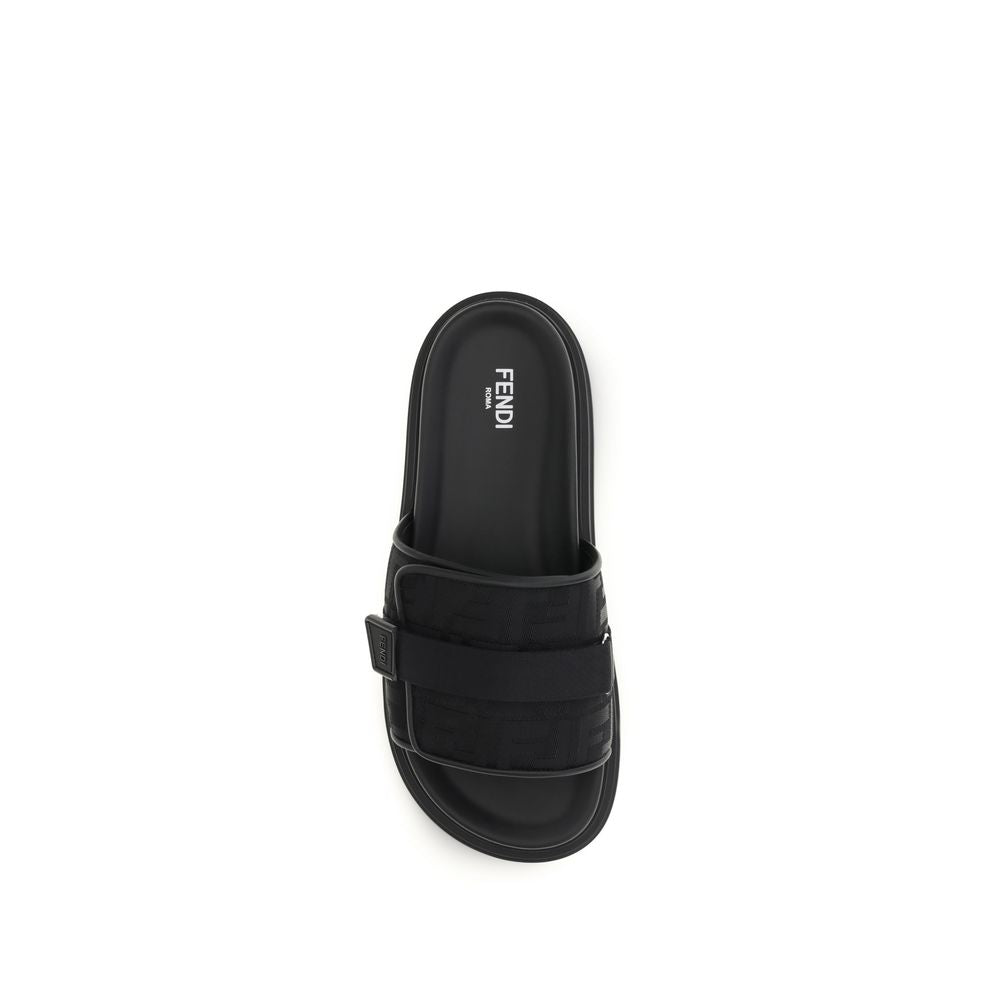 Fendi Black Polyamide Sandals Fendi