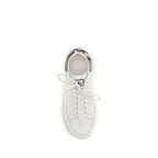 Burberry White Calf Leather Bos Taurus Low Top Sneakers Burberry