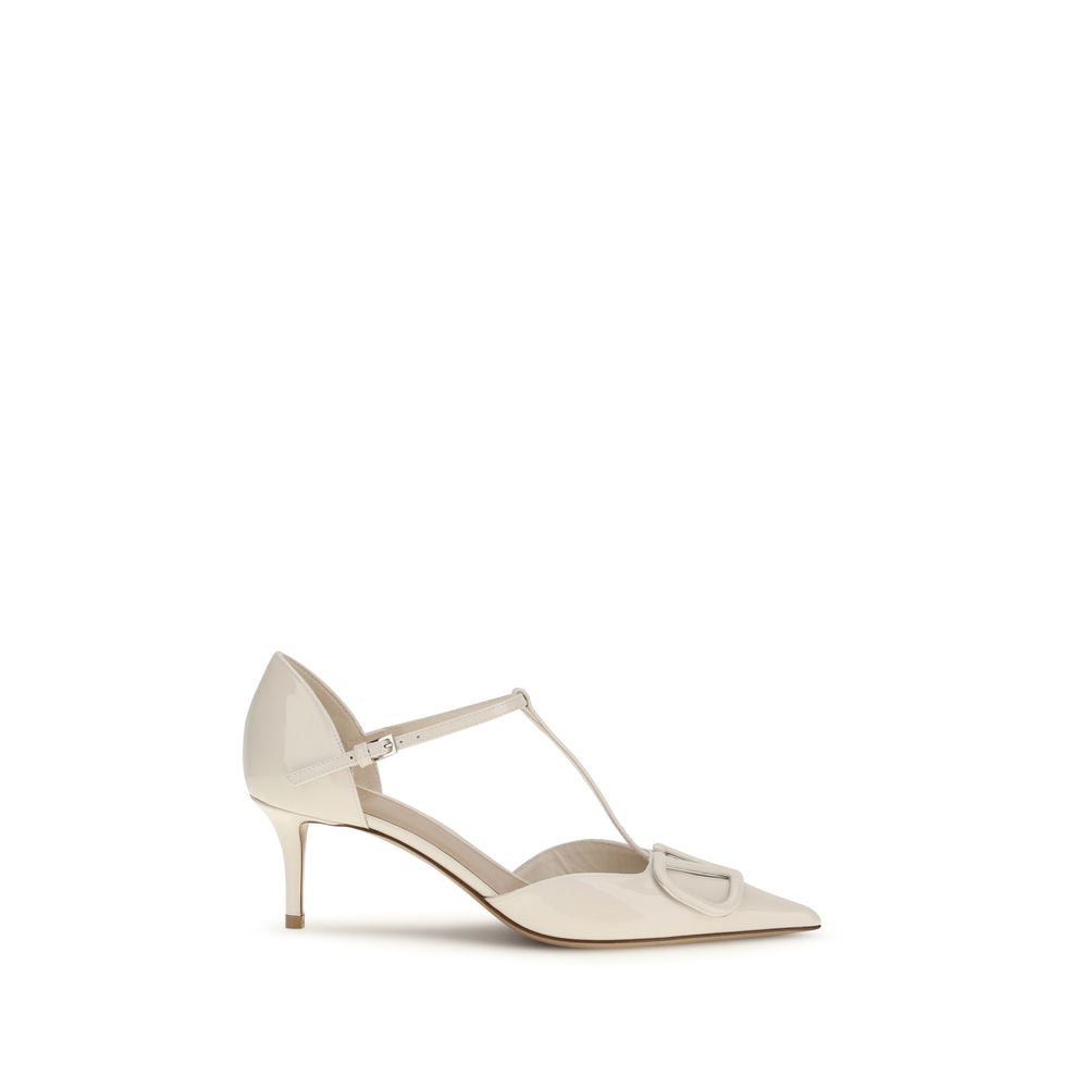 Valentino Garavani Black Calf Leather Bos Taurus High Heel Pumps Valentino Garavani