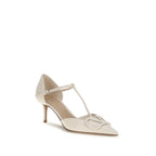 Valentino Garavani Black Calf Leather Bos Taurus High Heel Pumps Valentino Garavani