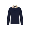 Burberry Blue Cotton Polo Shirt Burberry