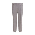 Prada Gray Cotton Dress Pants Prada