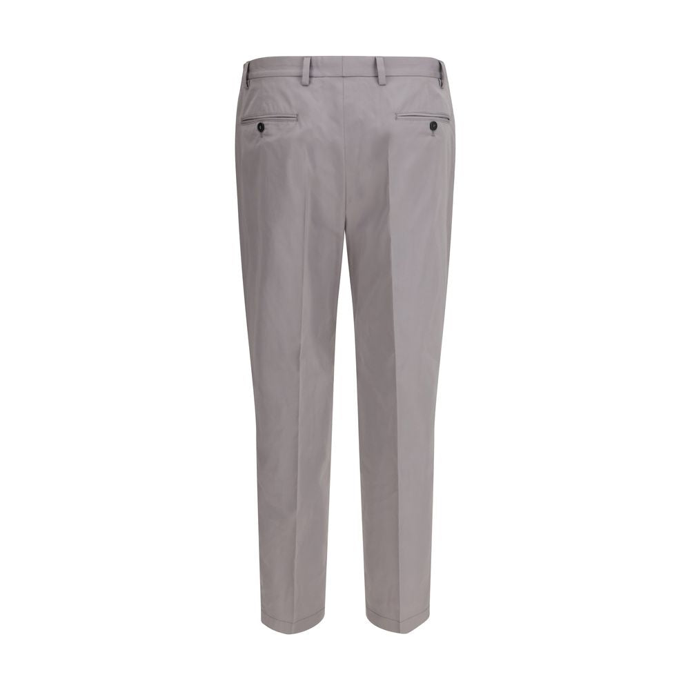 Prada Gray Cotton Dress Pants Prada