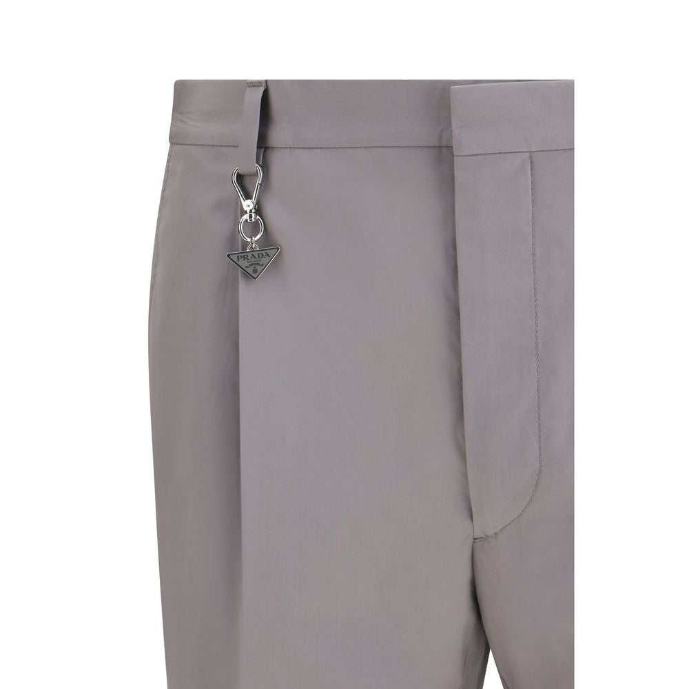 Prada Gray Cotton Dress Pants Prada