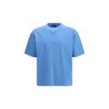 Prada Blue Cotton T-Shirt Prada