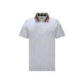 Burberry White Cotton Polo Shirt Burberry