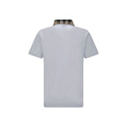Burberry White Cotton Polo Shirt Burberry