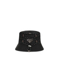 Prada Black Recycled Polyamide Bucket Hat Prada