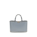 Valentino Garavani Blue Calf Leather Bos Taurus Shoulder Bag Valentino Garavani