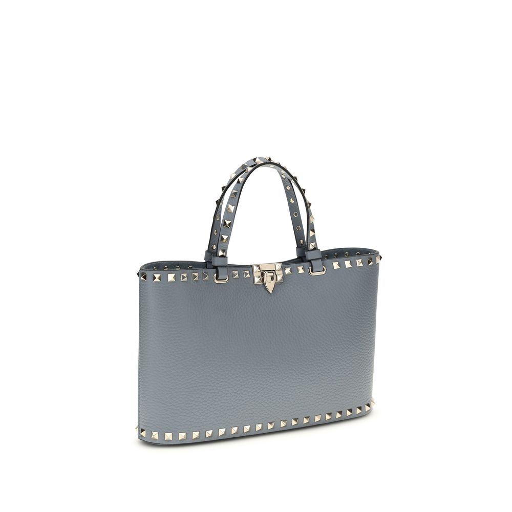 Valentino Garavani Blue Calf Leather Bos Taurus Shoulder Bag Valentino Garavani