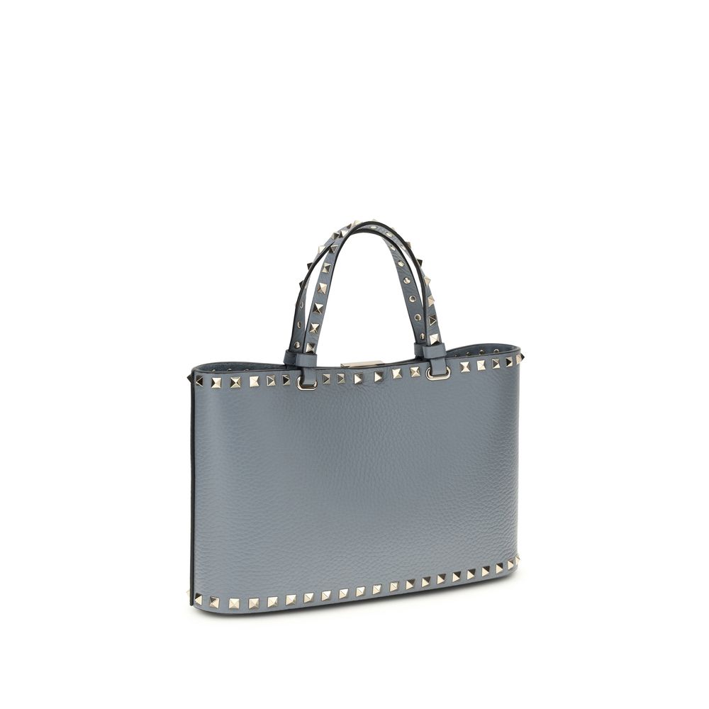 Valentino Garavani Blue Calf Leather Bos Taurus Shoulder Bag Valentino Garavani