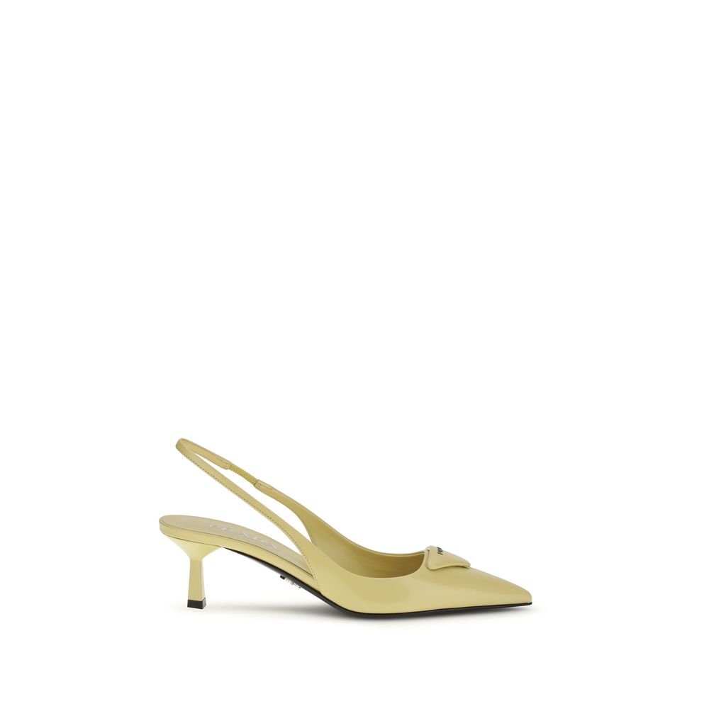 Prada Bicolor Calf Leather Bos Taurus High Heel Pumps Prada