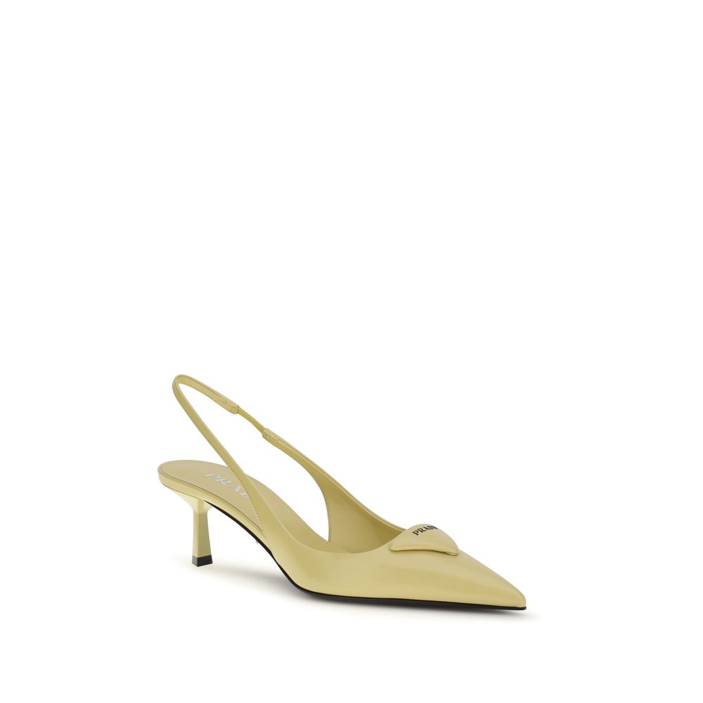 Prada Bicolor Calf Leather Bos Taurus High Heel Pumps Prada