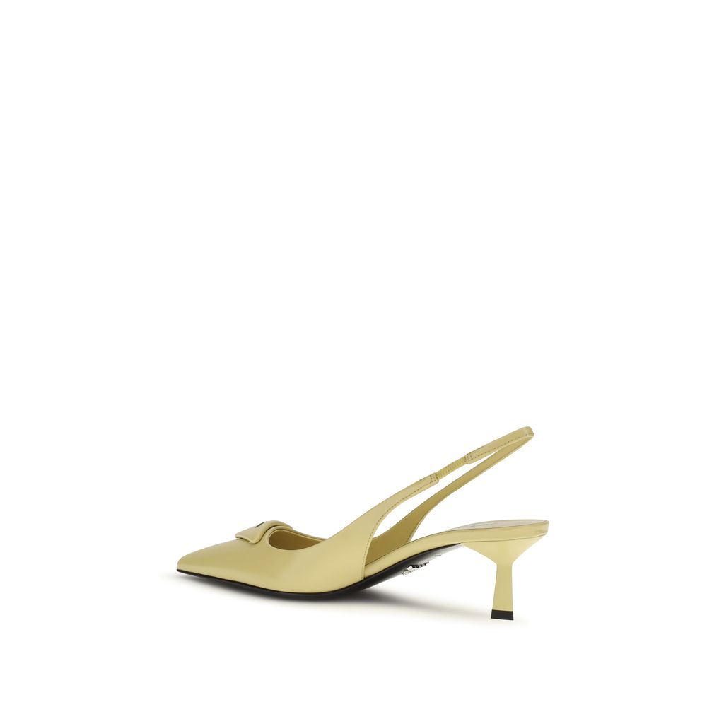 Prada Bicolor Calf Leather Bos Taurus High Heel Pumps Prada