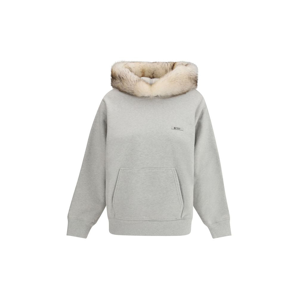 Prada Gray Cotton Sweatshirt Prada