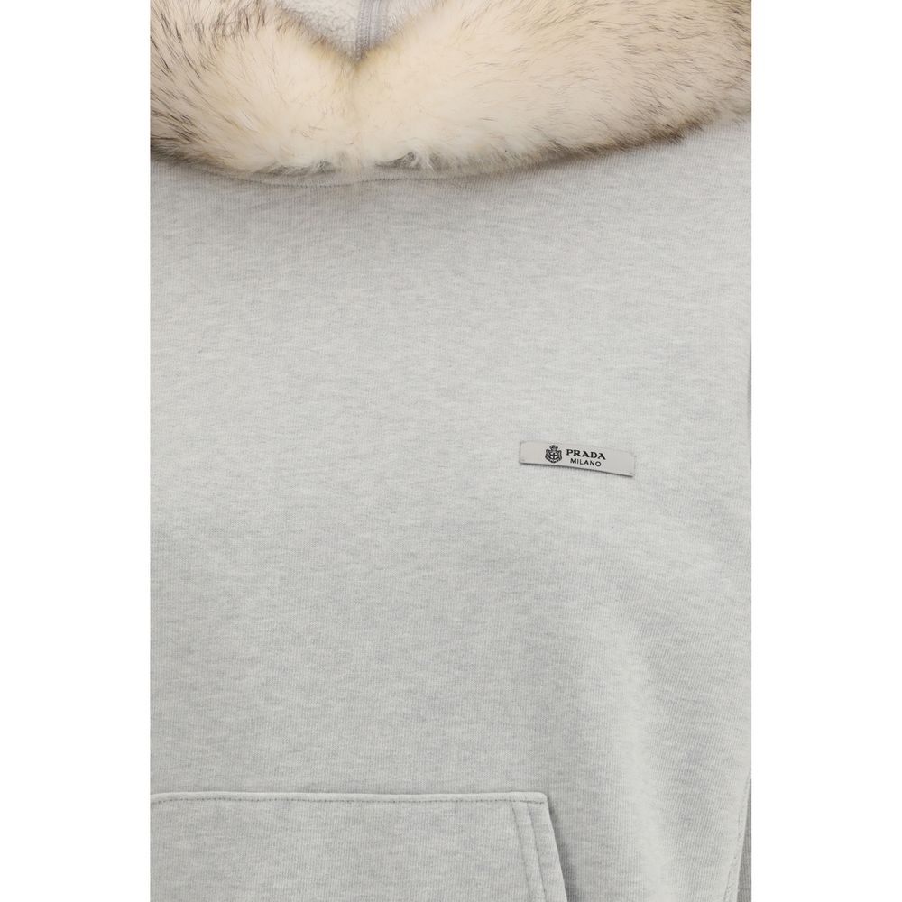 Prada Gray Cotton Sweatshirt Prada