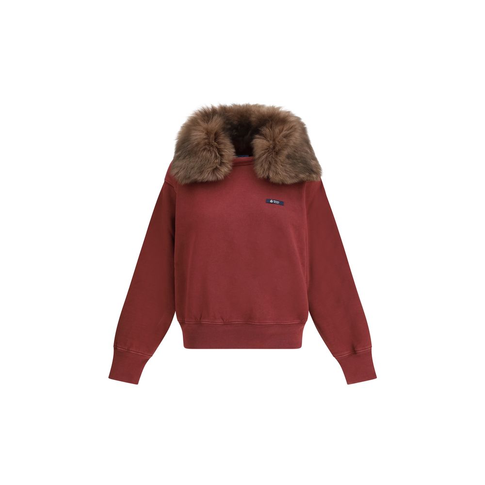 Prada Bordeaux Cotton Sweatshirt Prada