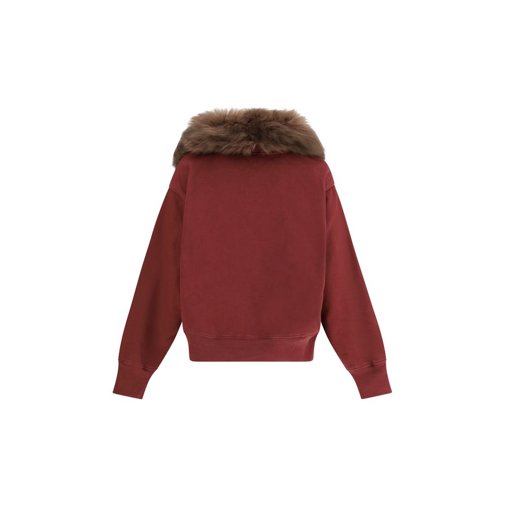 Prada Bordeaux Cotton Sweatshirt Prada