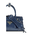 Prada Blue Calf Leather Bos Taurus Handbag Prada