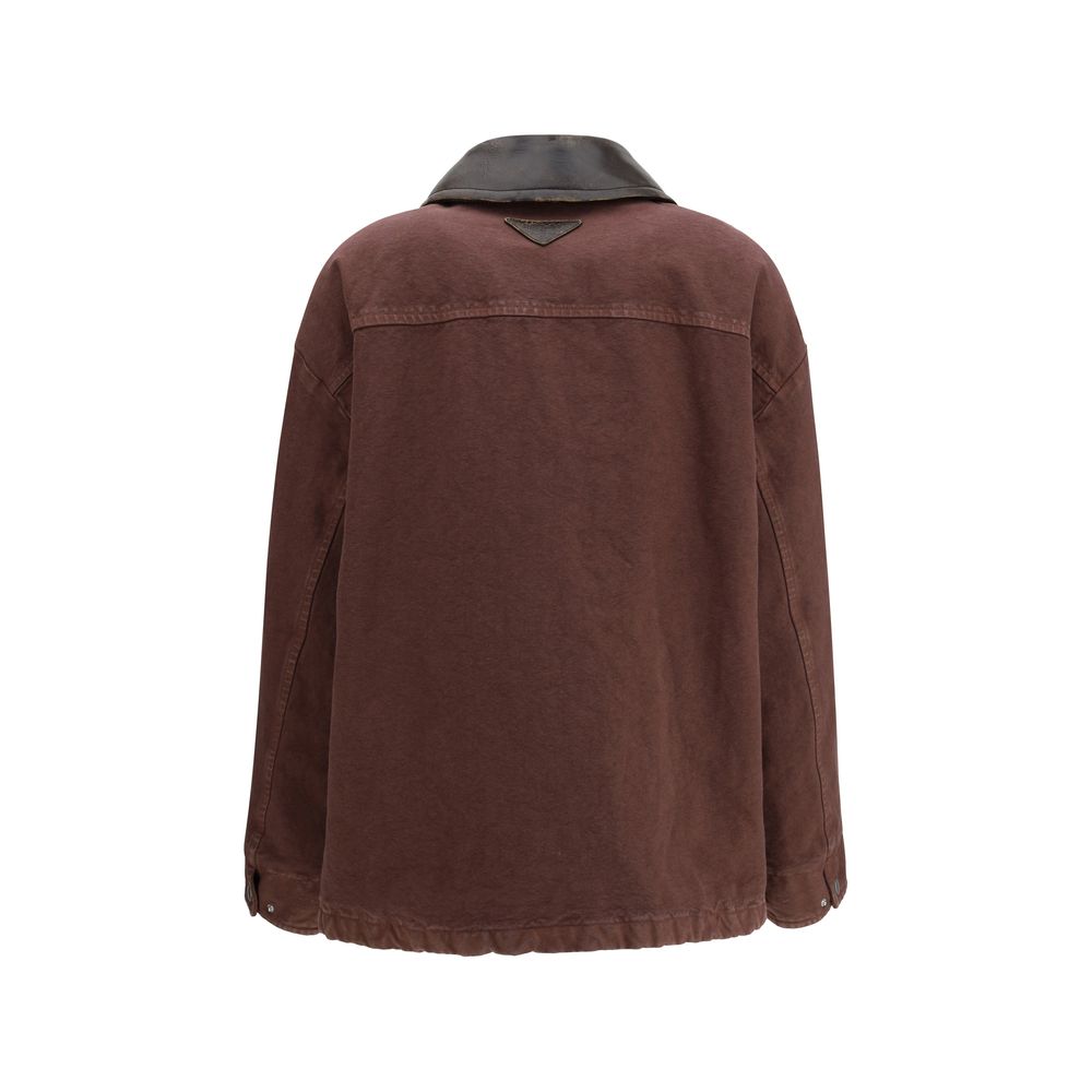 Prada Brown Cotton Coat Prada